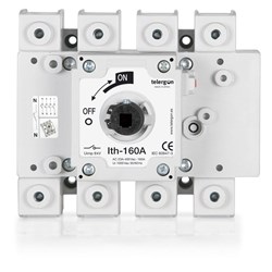 Telergon TLB1604P/E Enclosed Load Break Switch 160A 4-P Reinforced Polyester 88 kW IP65 175mm H x 186mm W x 302mm D