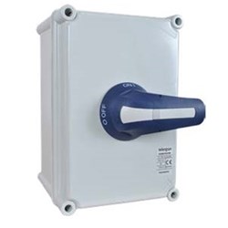 Telergon TLB2503P/E Enclosed Load Break Switch 250A 3-P Reinforced Polyester 138 kW IP65 360mm H x 270mm W x 170mm D