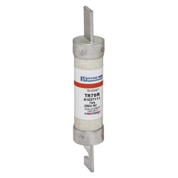 Mersen TR70R Time Delay Current-Limiting Fuse 70A 250VAC/DC 27mmDia 99mm L Class RK5 200kA Clip Mount Blade