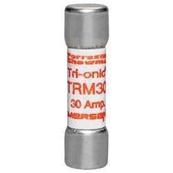 Mersen TRM30 Time Delay Midget Fuse 30A 250VAC 10mm Dia 38mm L 100kA Ferrule 10 in Dia x 38mm L Clip Mount
