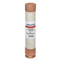 Mersen TRS40R Time Delay Current-Limiting Fuse 40A 600/300VAC/DC 27mmDia 139mm L Class RK5 200kA Clip Mount Ferrule