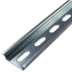 IPD TS35/S-S DIN Rail and G Rail Slotted Heavy Duty Cable Duct Steel 2 m L 7.5mm H x 35mm W