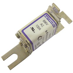 MERSEN FUSE LINK 100A URB 80MM FIX FOR SEMICONDUCTOR PROTECTION BODY SIZE 000, 660V V330183