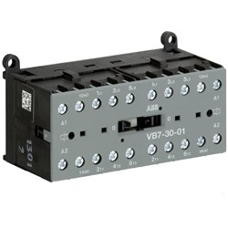 ABB VB7300101 Mini Contactor 3P 3NO 6A 5.5kW 24VAC Screw Rail Mount