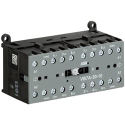 ABB VB7A301080 Mini Contactor 3P 3NO 6A 5.5kW 220-240VAC Screw Rail Mount