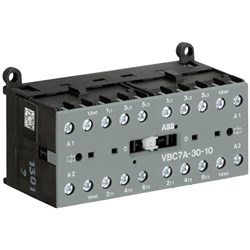 ABB VBC7A301001 Mini Contactor 3P 3NO 6A 4kW 24VAC Screw Rail Mount