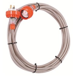IPD W66EL10M15 Extension Lead 3 Flat-Pin 1-Ph 15A 250VAC/DC IP66