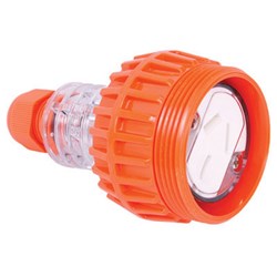 IPD W66ES320F Extension Socket 3 Flat-Pin 1-Ph 20A 250VAC/DC IP66 Polycarbonate