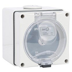 IPD W66ISK220LB Key Operated Isolator 2-P 20A 500VAC/DC IP66 Polycarbonate