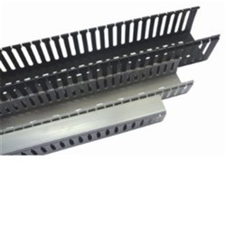 IPD WD4060BLK Open Slot Cable Duct Black 2 m L 60mm H x 40mm W