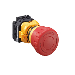 IDEC XW1E-BV402MR Emergency Stop Pushbutton Non-Illuminated 2NC Screw