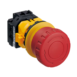 IDEC XW1E-BV403MR Emergency Stop Pushbutton Non-Illuminated 3NC Red Screw
