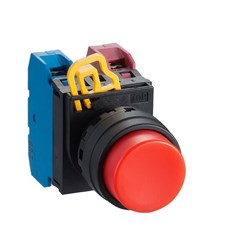 IDEC YW1B-M2E01S Non-Illuminated Pushbutton 22mm Extended Momentary Blue 1NC