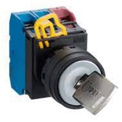 IDEC YW1K-2AE10 Selector Switch 2Position 1NO Left Center Right Maintained Key Round Plastic 30mm W