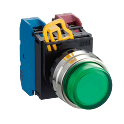 IDEC YW1L-M2E01Q4G Illuminated Pushbutton 22mm Extended Momentary Green 24VAC/DC 1NC