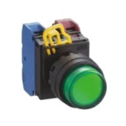 IDEC YW1L-M2E01QM3G Illuminated Pushbutton 22mm Extended Momentary Green 230/240VAC/DC 1NC
