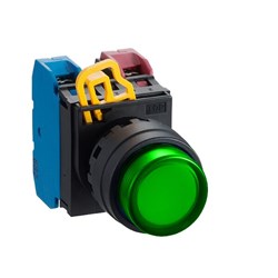 IDEC YW1L-M2E10Q4G-HS Illuminated Pushbutton 1NO+0NC