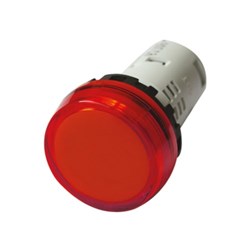IDEC YW1P-1BUQ3R Pilot Light With LED Red 12VDC 22mm Dia Mount Hole