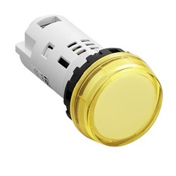 IDEC YW1P-1BUQHW Unibody Pilot Light White 100/110VAC 22mm Dia Mount Hole