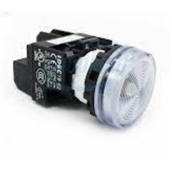 IDEC YW1P-1EQM3PW Flush Pilot Light Pure White 230/240VDC 22mm Dia Mount Hole