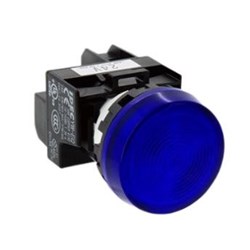 IDEC YW1P-1EQM3S Flush Pilot Light Blue 230/240VDC 22mm Dia Mount Hole