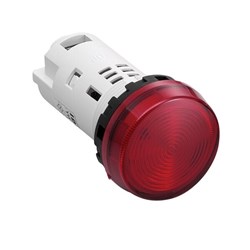 IDEC YW1P-1UQ4R Unibody Pilot Light Red 24VDC 22mm Dia Mount Hole