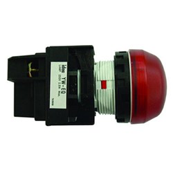 IDEC YW1P-2EQ4Y Pilot Light With LED Yellow 24VDC 29.8 mm Dia Mount Hole