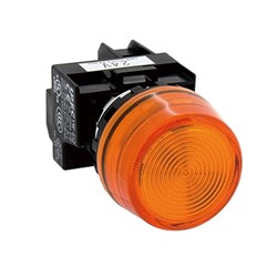 IDEC YW1P-2TEQM3R Pilot Light With Extended Flat Lens Red 230/240VDC 22mm Dia Mount Hole