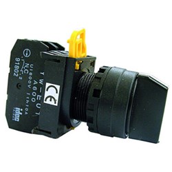 IDEC Selector Switch YW Black NO+NC 2 Number of Positions Screw Terminals