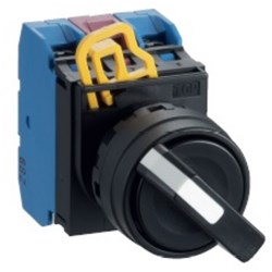IDEC YW1S-2E20 Selector Switch 2Position 2NO Maintained Round Plastic M3.5 Screw Terminal 30mm W 41.4mm H