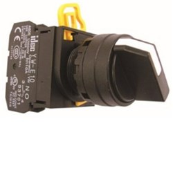 IDEC YW1S-31E20 Selector Switch 3Position 2NO Right Round Plastic M3.5 Screw Terminal 30mm W 41.4mm H 69.8mm D