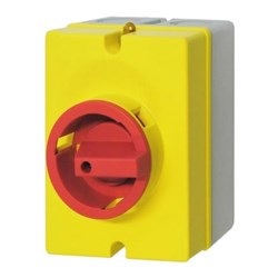Telergon ZBK253P/E Enclosed Modualar Switch Disconnector 25A 3-P Plastic 7.5 kW IP65