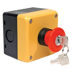 IDEC FB1W-X4F01R Pushlock Key Reset Non-Illuminated Red 1NC