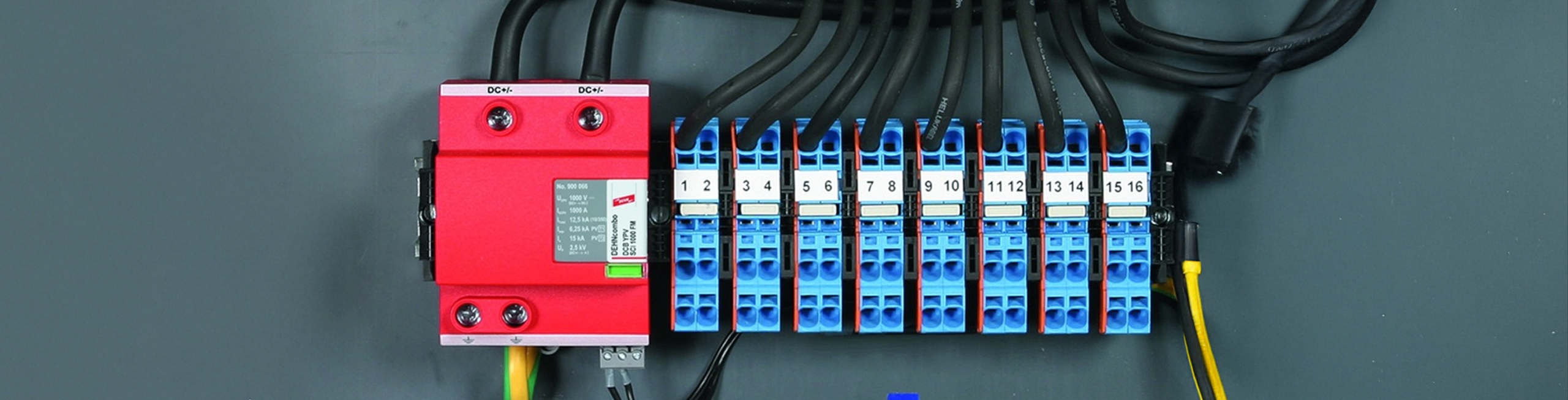 Whether it is small rooftop PV systems or multi-megawatt systems - DEHNcombo protects!